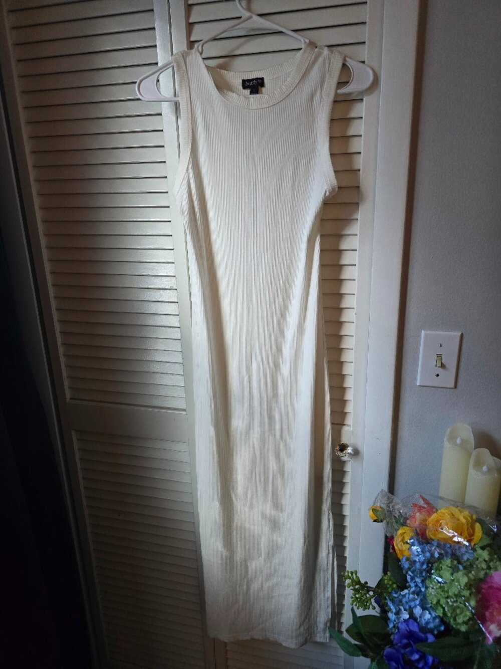 NWOT Justify White Tank Dress